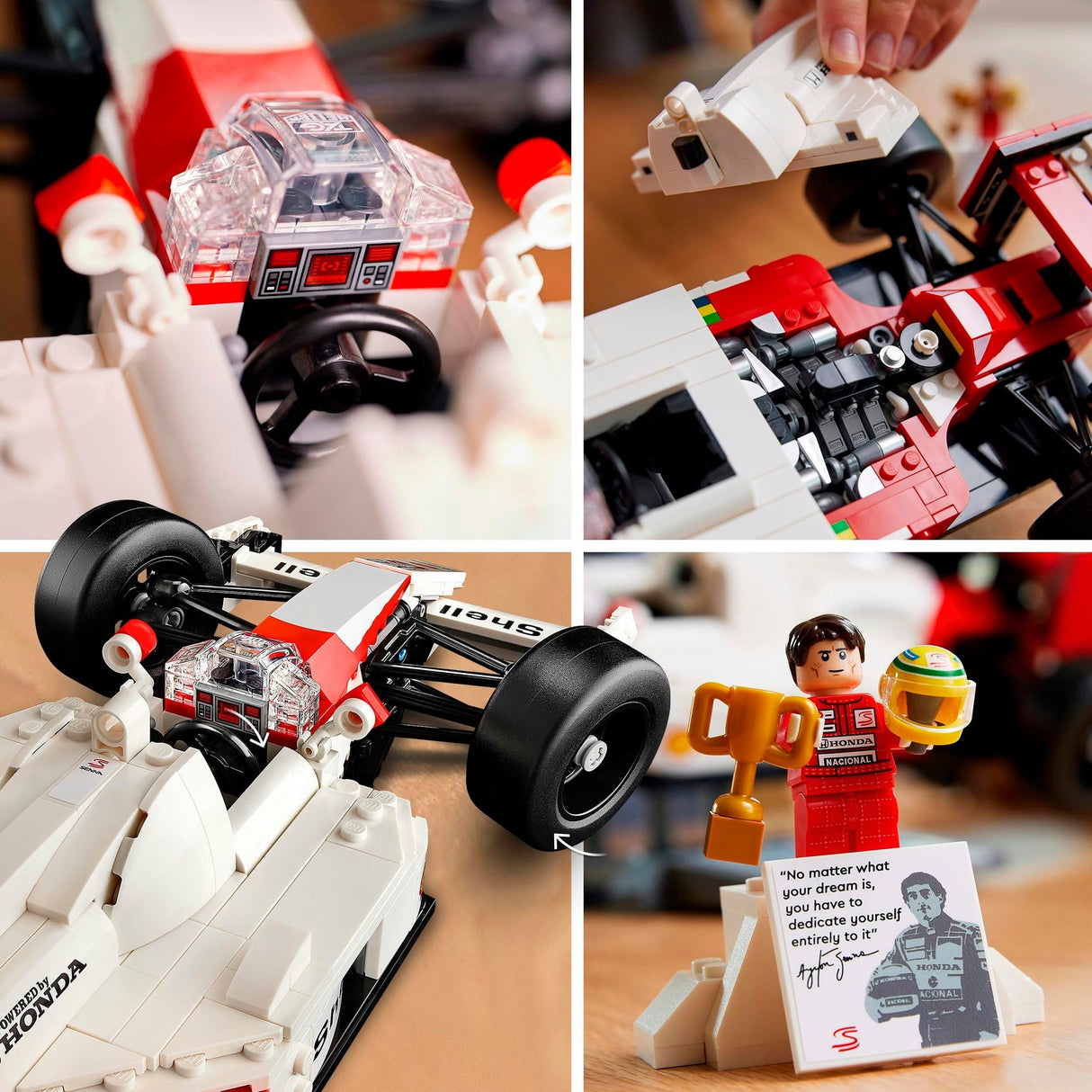Lego -Ikonen 10330 McLaren MP4 4 und Ayrton Senna