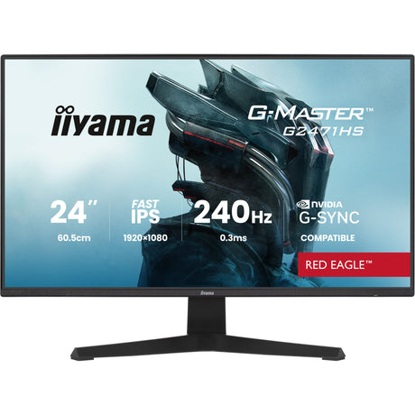 Iiyama G-Master Red Eagle G2471HS-B1 23,8 Gaming-Monitor (schwarz, 2x HDMI, Display-Port, 240 Hz)