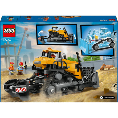 Lego® City Gelber Bulldozer, Baustellenfahrzeug – 60466