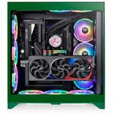 Thermaltake cte e660 mx racing green midi tower behuizing (groen | 2x usb-a | 1x usb-c | tempered glass)