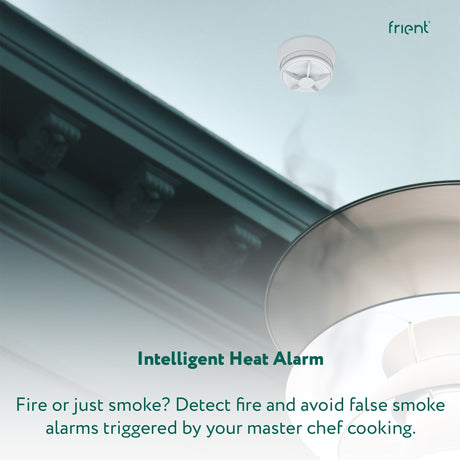 Frient intelligenter Hitzealarmmelder (weiß, Zigbee 3.0)