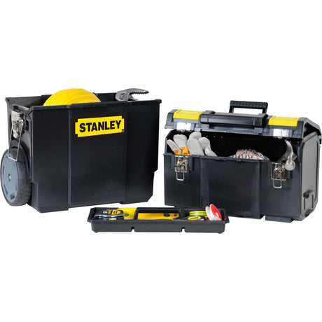 Stanley mobiles Workcenter 2-in-1 Werkzeugkasten (schwarz gelb)