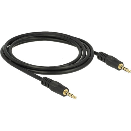 Delock 3,5 mm Stecker > 3,5 mm Stecker Kabel (schwarz, 2 Meter)