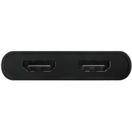 Club 3D USB-C auf 2x HDMI-Videosplitter mit DisplayLink HDMI-Splitter (schwarz, mit USB-A-Adapter)