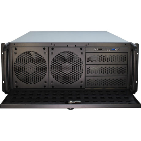 Inter-tech 4u 4129l Rackgehäuse (schwarz | 2x USB-A)