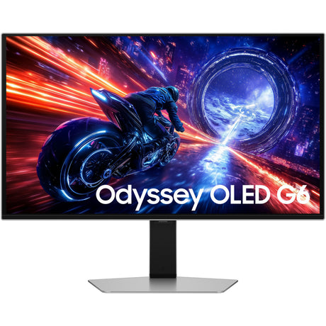 Samsung odyssey oled g6 g60sf 27 gaming monitor (zilver, 1x displayport, 2x hdmi, 2x usb-a, 500 hz)