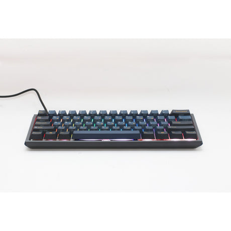 Mechanische Gaming-Tastatur Ducky One 3 Pro Mini RGB (Schwarz, US-Layout (QWERTZ), Cherry MX2A Braun, 60 %, RGB-LED, Double-Shot-PBT, Quack-Mechanik, Hot-Swap)