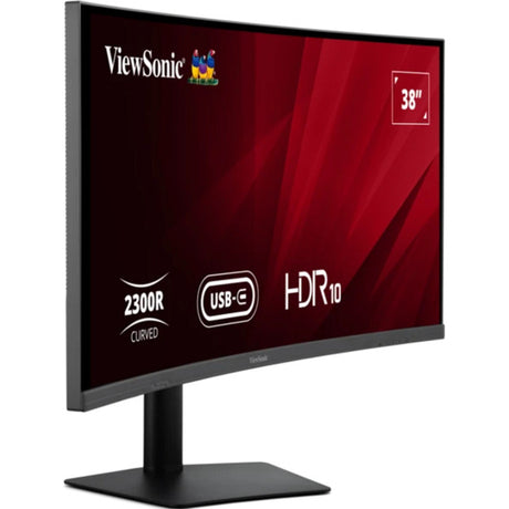 Viewsonic VA3820C UWQHD+ 21:9 gebogener Monitor mit USB-C-Hub 38 Ultrawide (schwarz, 2x HDMI, 1x Displayport, USB-C, USB-B)