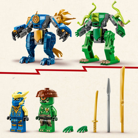 Lego® Ninjago® – Jays Drachen-Mech-Kampf – Spielzeug-Mech – Spielset mit 2 Minifiguren – 71853