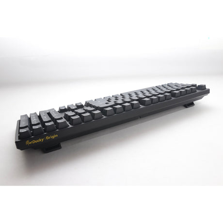 Ducky Origin Phantom Black, Tastatur (schwarz, US-Layout, Cherry MX Blue, Hot-Swap, PBT-Double-Shot-Tastenkappen)