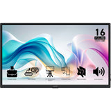 MSI Pro MP165 E6 15,6 Monitor (schwarz, HDMI, 2x USB-C)