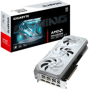 Gigabyte radeon rx 9070 xt gaming oc ice 16g grafische kaart (wit, 2x displayport, 2x hdmi)