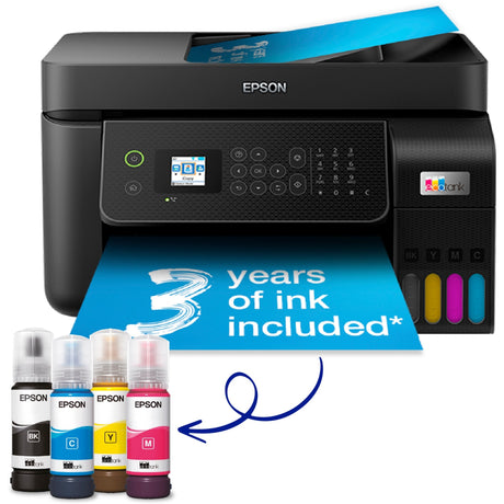 Epson ecotank et-4800 All-in-One-Tintenstrahldrucker mit Faxfunktion (schwarz)