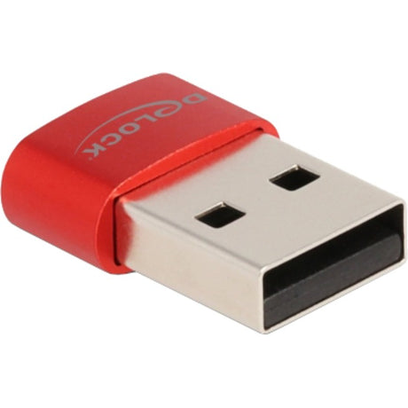 Delock USB 2.0 Adapter USB-A Stecker > USB-C Buchse (rot)