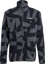 Adidas Terrex Multi-Print-Fleecejacke mit durchgehendem Reißverschluss
