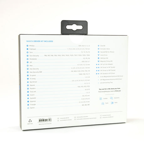 Ifixit Manta – 112-Bit-Treiber-Kit-Bit-Set (schwarz blau)