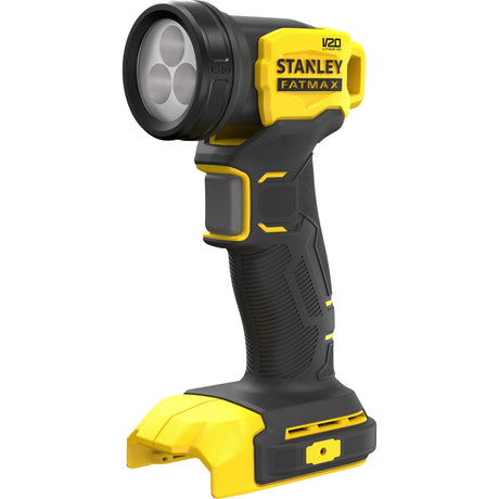 Stanley Fatmax V20 18V LED-Lampe mit drehbarem Kopf-Arbeitslampe (gelb schwarz, Akku und Ladegerät nicht im Lieferumfang enthalten)