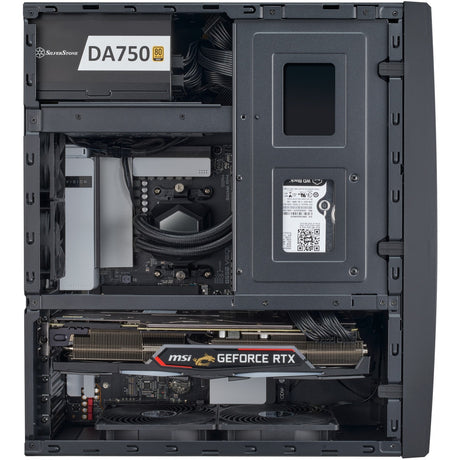 Silverstone SST-GD11B HTPC-Gehäuse (schwarz | 2x USB-A | 1x USB-C)