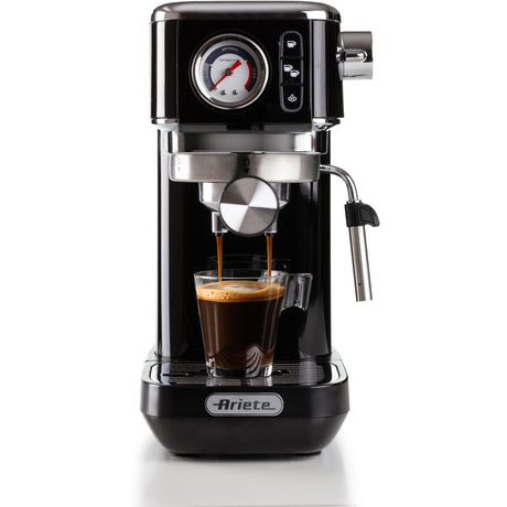 Ariete Moderna Espresso Slim 1381 12 Espressomaschine (schwarz)