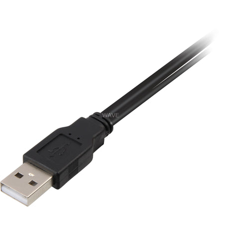 Delock 2x USB-A 2.0 Stecker > USB Mini 5-Pin Splitterkabel (schwarz rot, 1 Meter)