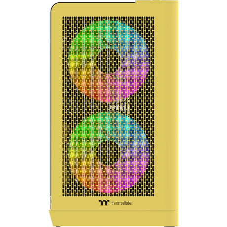 Thermaltake View 390 Air Butter Caramel Midi-Tower-Gehäuse (gelb | 2x USB-A | 1x USB-C | gehärtetes Glas)