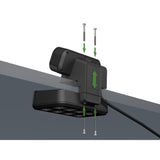 Brennerstuhl Estilo Duplex-Steckdose mit Schalterdose (Schwarz Silber, 2x Steckplatz für Keystone-Module)