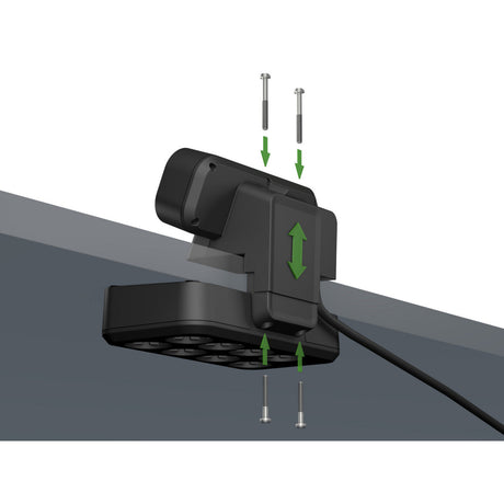 Brennerstuhl Estilo Duplex-Steckdose mit Schalterdose (Schwarz Silber, 2x Steckplatz für Keystone-Module)