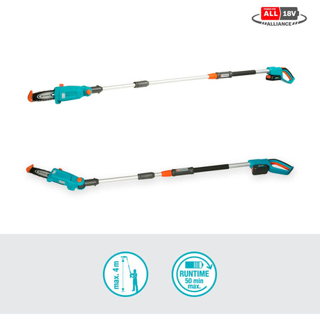 Gartenbatterie Teleskop -Schnittschicht TCS 20 18 P4a Set