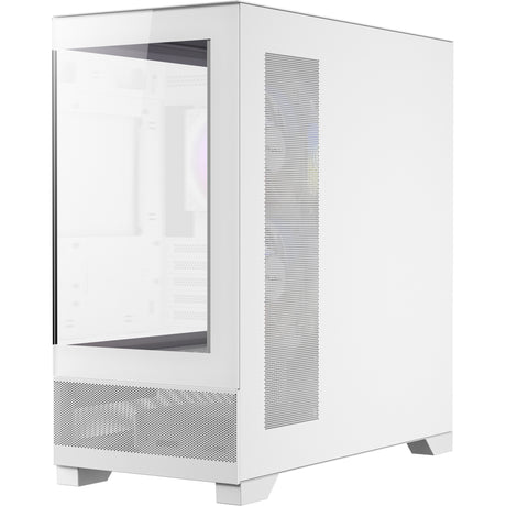 Antec cx500m argb Mini-Tower-Gehäuse (weiß | 2x USB-A | 1x USB-C | gehärtetes Glas)