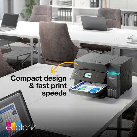 Epson ecotank et-4950 All-in-One-Tintenstrahldrucker (Schwarz, Fax, Scannen, Kopieren, WLAN, inklusive bis zu 3 Jahre Tinte)
