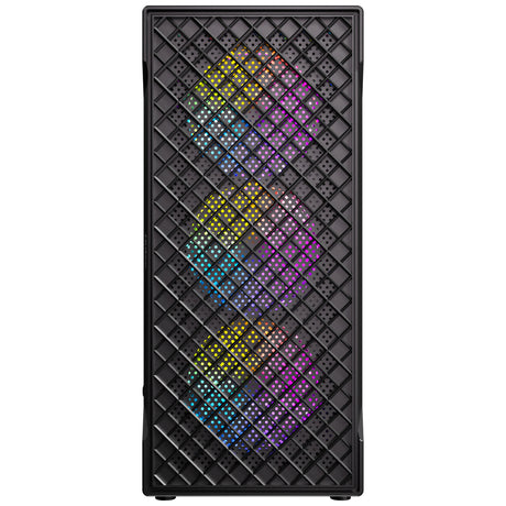 Antec VX320 ArGB Midi-Tower-Gehäuse (schwarz | 3x USB-A | gehärtetes Glas)