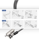 Laptopschloss act ac9030 grau 2000 mm
