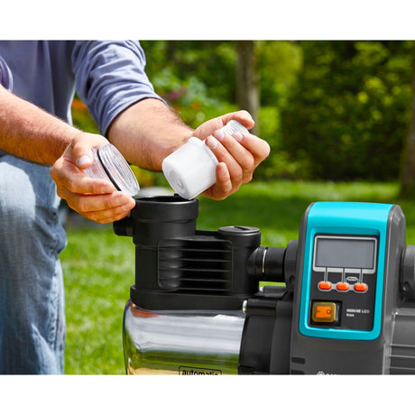 Gardena Druckpumpe 6000 6 LCD Edelstahl (Edelstahl schwarz, 1760-20)