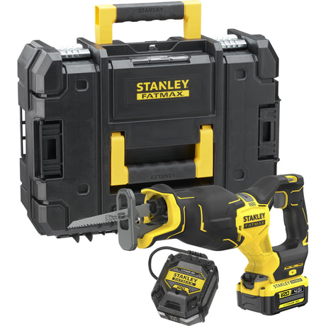 Stanley Elektrowerkzeuge Stanley Säbelsäge Sfmcs311m1t-qw | v20 | 18v | inkl. 4,0-Ah-Akku und Ladegerät – sfmcs311m1t-qw