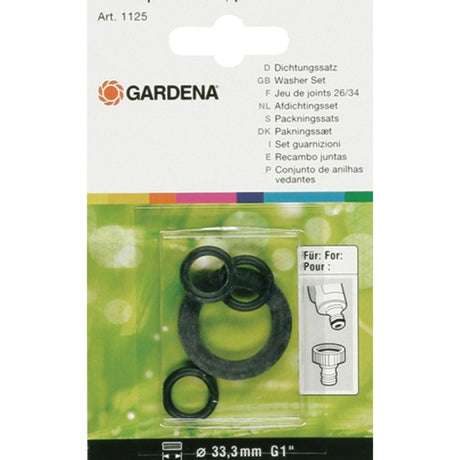 Gardena Satz Gummiringe Dichtung (schwarz, 1124-20)