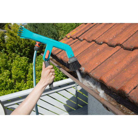 Gardena combisystem Dachrinnenreiniger Winkelbesen (türkisschwarz, 3651-20)