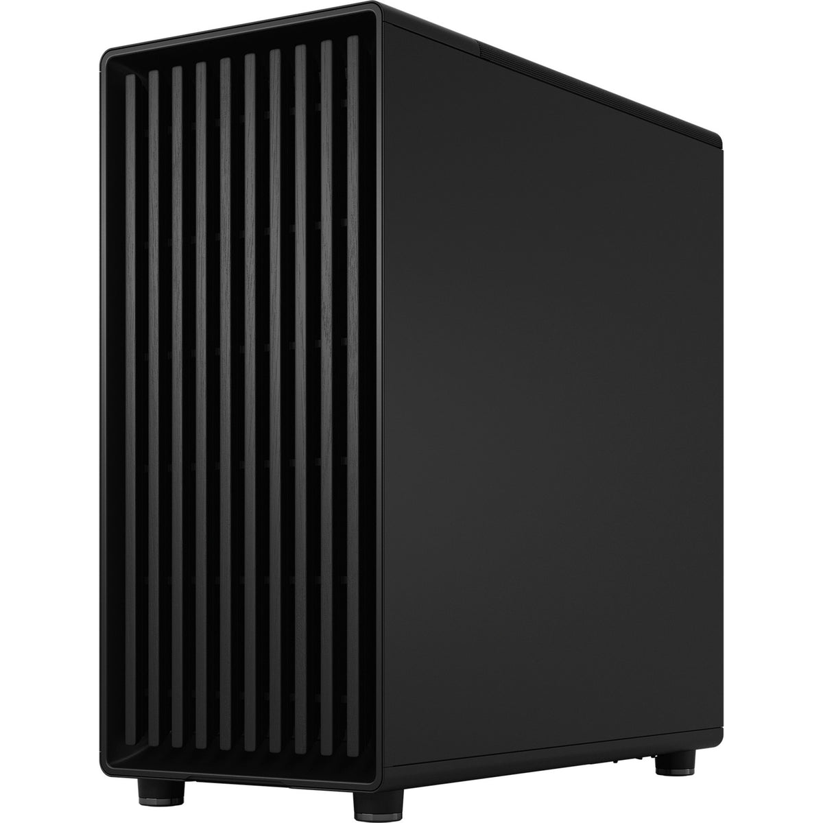Fractal Design North – Momentum Edition Midi-Tower-Gehäuse (schwarze Holzfarbe | 2x USB-A | 1x USB-C | gehärtetes Glas)