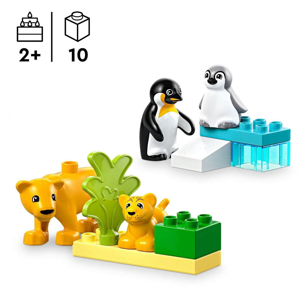 Lego Duplo 10442 Wildtierfamilien Pinguine und Löwen