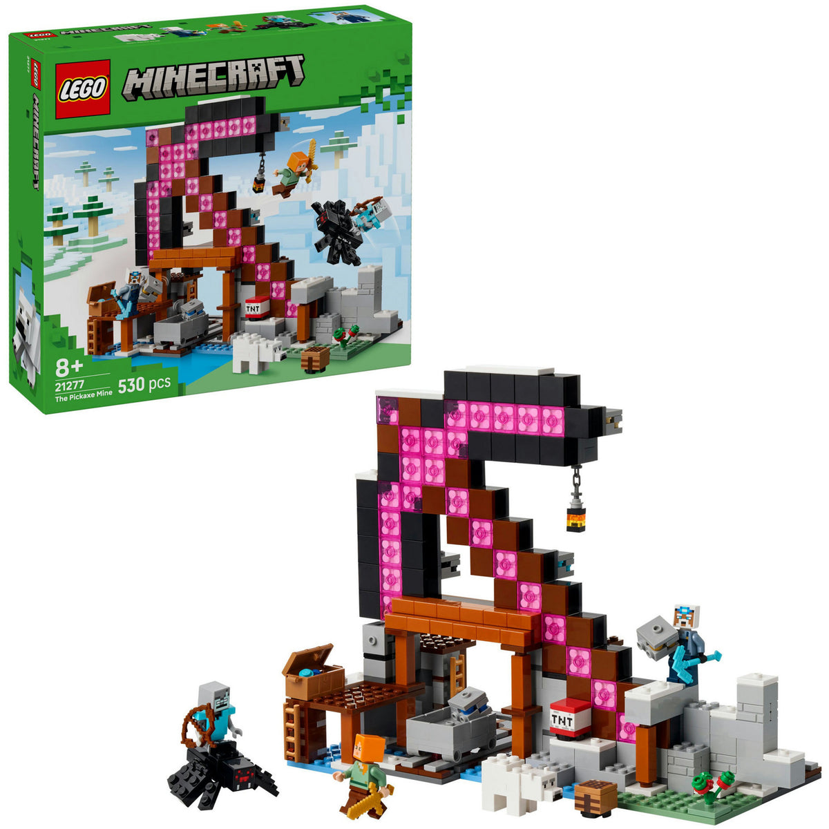 Lego Minecraft Bausatz „Die Spitzhacke-Mine“ für Kinder – 21277