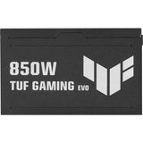 Asus tuf gaming gold evo modulaire 850 watt voeding (zwart, 1x 12v-2x6, 3x pcie)