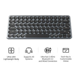 Keychron b3 pro-k8 toetsenbord (wit, us lay-out (qwerty), scissor switches, 75%, abs keycaps, 2.4 ghz | bluetooth | usb)