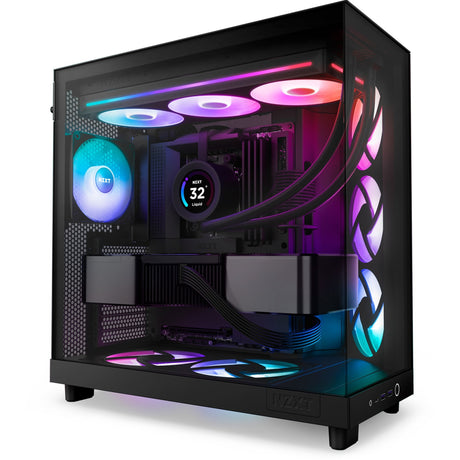 Nzxt f360 RGB Core Gehäuselüfter (schwarz, 3 Stück, 360 x 120 x 26 mm)