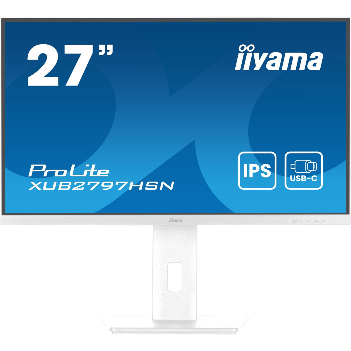 Iiyama Prolite xub2797hsn-w2 27 Monitor (weiß, HDMI, Display Port, 2x USB-A, 3x USB-C, RJ-45)