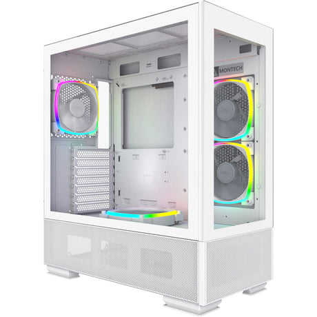 Montech Sky Two Midi-Tower-Gehäuse (weiß | 2x USB-A | 1x USB-C | Fenster)