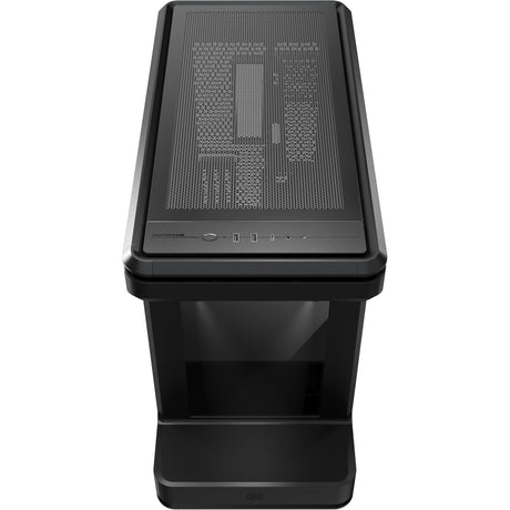 Cooler Master Masterframe 360 Stage LCD Midi-Tower-Gehäuse (schwarz | 2x USB-A | 1x USB-C | gehärtetes Glas)