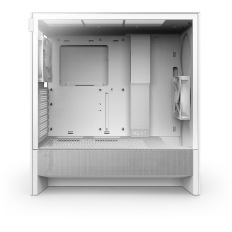 Nzxt h5 flow v2 Midi-Tower-Gehäuse (weiß | 1x USB-A | 1x USB-C | gehärtetes Glas)