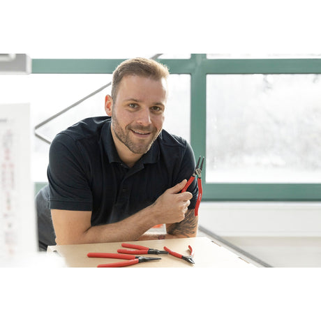 Wiha Classic Zangen-Set mit Magic Tips (rot, Sicherungsringzange 4-teilig)