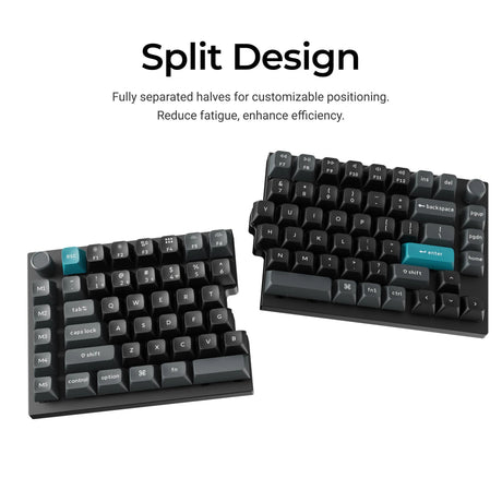 Keychron q11 ultra 8k wireless custom mechanical keyboard (zwart, us lay-out (qwerty), silk pom red, 100%, rgb leds, ksa double-shot pbt, hot swap, 2.4ghz | bluetooth 5.2 | usb-c)