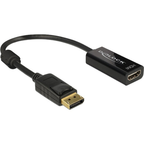 Delock Displayport 1.2 > HDMI-Adapter (schwarz, 0,2 Meter, 4k)
