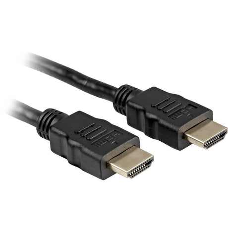 Sharkoon High-Speed-HDMI-Kabel mit Ethernet (schwarz, 1 Meter, 4k, vergoldet)